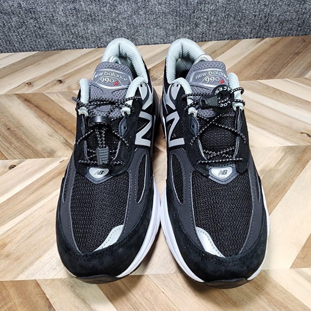 New Balance 990v6 Women's 10 D WIDE Black Suede Sneakers Shoes W990BK6 USA - Picture 3 of 13